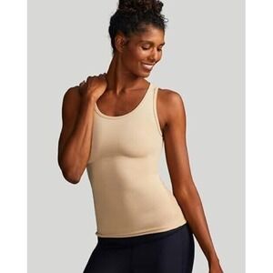 TOMMIE‎ COPPER LOWER BACK SUPPORT COMPRESSION TANK Women Size 4X  NUDE